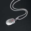 JMXD-Titanium Steel Jewelry Vintage Fatima Hand Pendant Diamond Ruby Couple Necklace Accessories