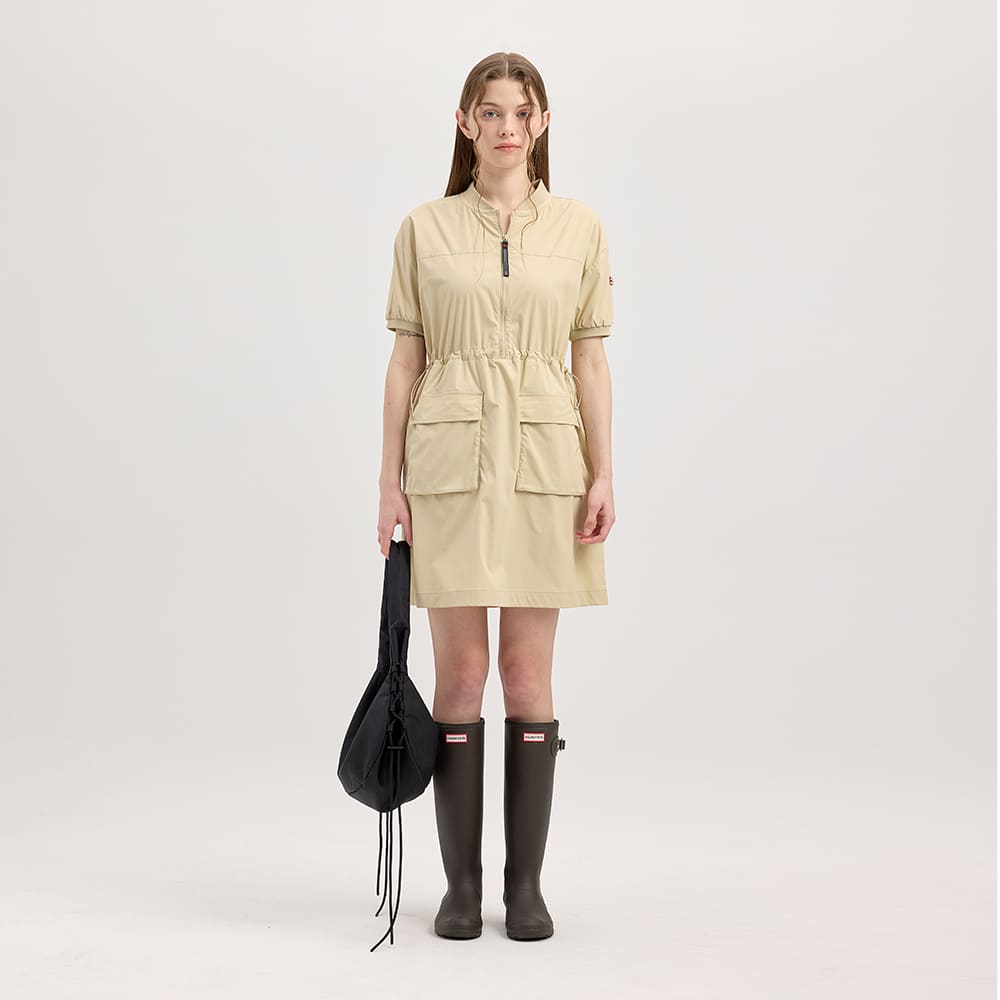 Heonteo [Women] Lightweight Woven Dress - Smooth Pebble Hcw0001Aezsmp