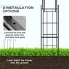 223cm Garden Arch Trellis, Outdoor Wedding Arbor for Ceremony for Climbing Roses, Vines and Plants