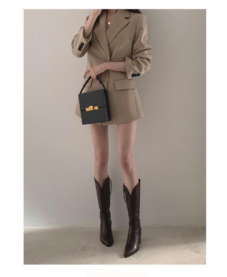 2025 Women's Korean Style Loose Fit Spring/Autumn Suit Jacket