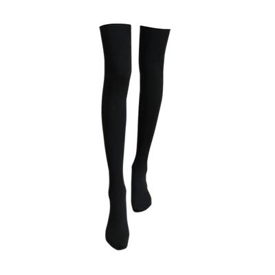 Faux Skin Room Warm Cold Cotton Slimming for Working from Sleeping Socks [Guoyupika] Knee-High Socks, Tights, Fleece-Lined, Beige, Tone, Warm, Thick,