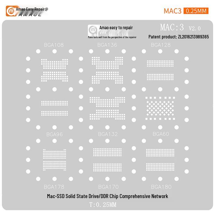 Apple MacBook Serie/MAC Laptop Upgrade-Kit mit Lötpasten-Schablone