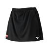 Table Tennis Size Size M Women's Skirt, Moisture-Wicking, Quick-Drying, 82JBC220, Black,