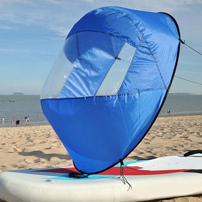 Surfboard Accessories Kayak Downwind Paddle Inflatable Canoe Boats Drifting Wind Sail With Clear Window Folding Thrusters