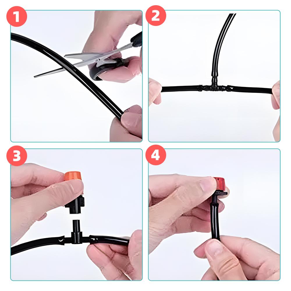 Drip Irrigation System Kit - 49FT Automatic Irrigation System Patio Misting Plant Watering System