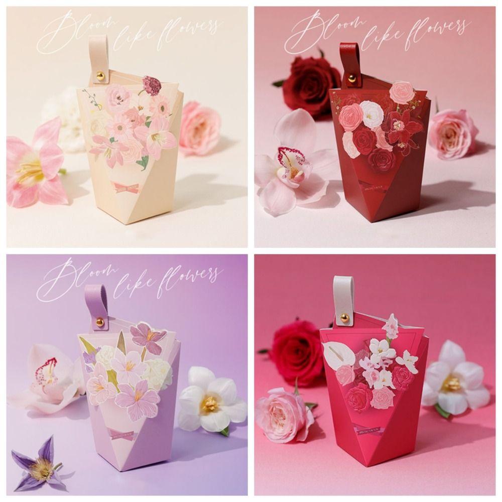 

Gift Paper Box Small Candy Bag New Wedding Candy Box фіолетовий