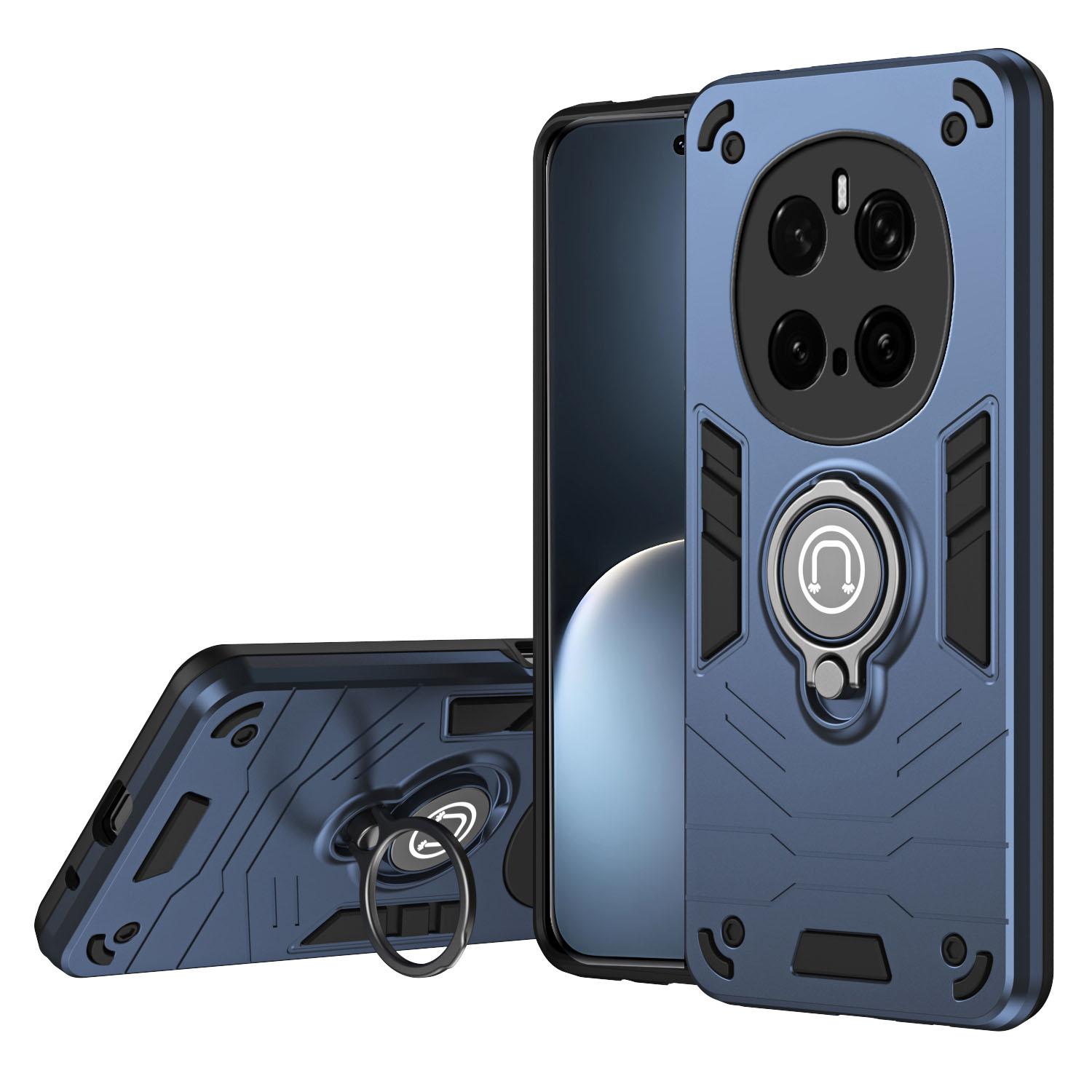 

Чехол для Honor Magic7 Pro 5G Слайдер Camshield Подставка PC+TPU Чехол для телефона Blue