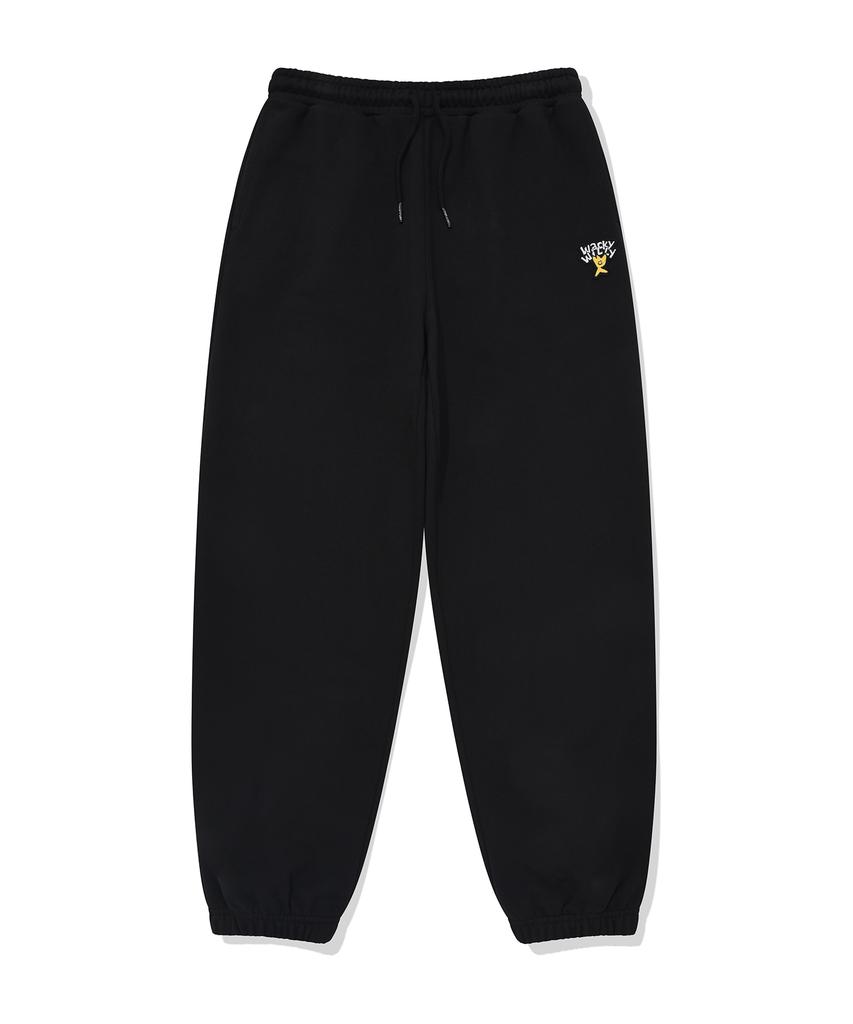 WACKY WILLY Basic Sweat Jogger Pants Black