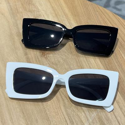 New Fashion Square Small Frame Sunglasses Men And Women Simple Street Photography Sunglasses Outdoor Anti Glare Glasses