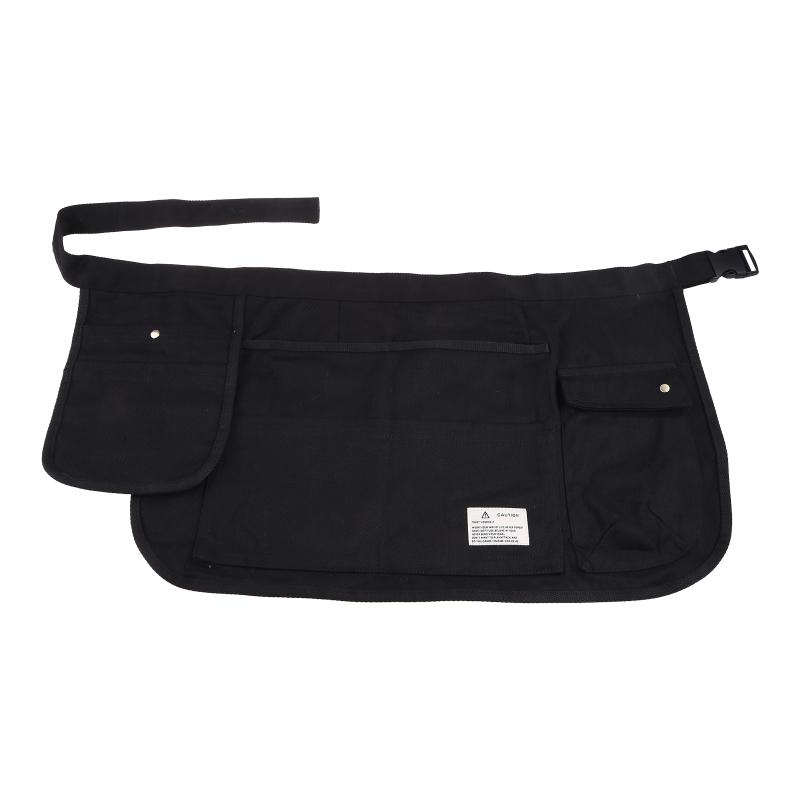 Garden Apron Canvas Work Apron with Pocket Adjustable Tool Apron for Home Garden чёрный