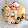 Super Sonico  pattern, automatic folding umbrella, portable and foldable design, 8 ribs, a Christmas or birthday gift.