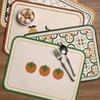 4pcs/set European Style Leather Placemat Waterproof Oil-proof Wipe Clean Thermal Insulated Home Dinner Plate Table Mat