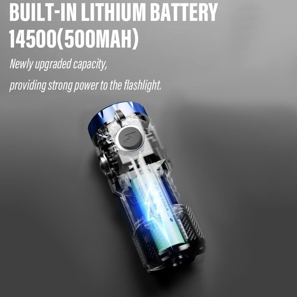 New Ultra Bright Flashlight 6*P35 LED Mini Outdoor Powerful Torch USB Rechargeable Waterproof Light With Magnet Emergency Lamp