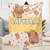 Cute Capybara Party Blankets are suitable for living rooms,making them an ideal choice for outdoor travel and gifts.