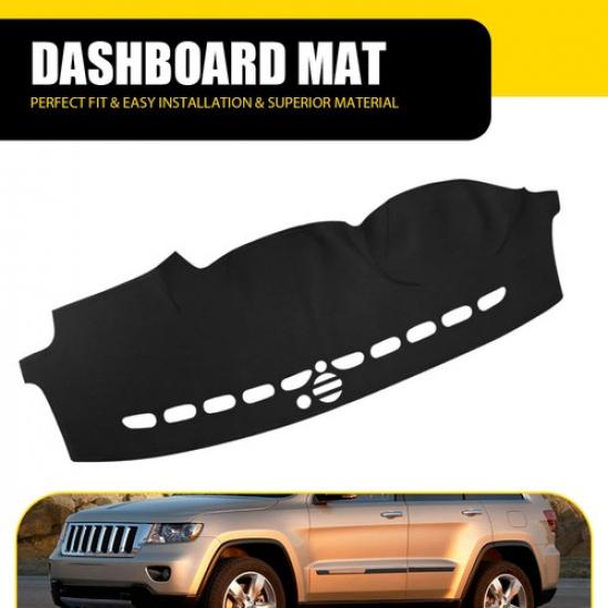 Car Dashmat Leather Dash Cover Mat Dashboard Fit 2011-2017 Grand Jeep Cherokee