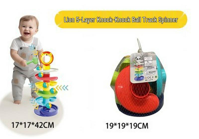 Cross-Border Infant Toddler Animal Spin & Stack Educational Toy
