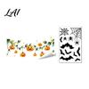 Funny Cat Bat Decals Halloween Static Cling Window Stickers Cute Ghost Pumpkin Glass Holiday Party Decorations Decals Removable Adhesive-Free