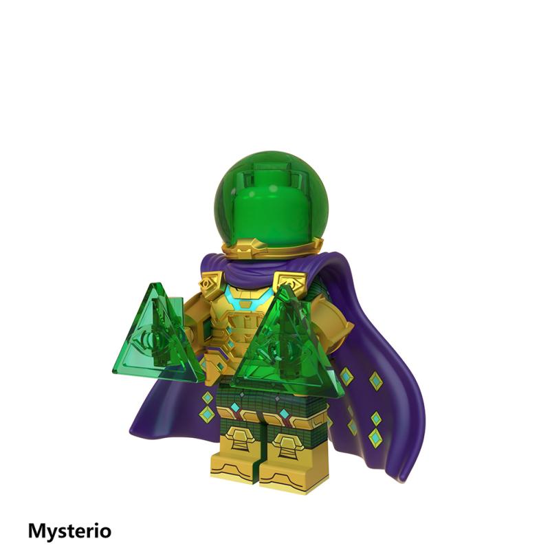 

Lego Minifigures Marvel Heroes Series Mysterio Building Block Toys Собранные образовательные игрушки WM779