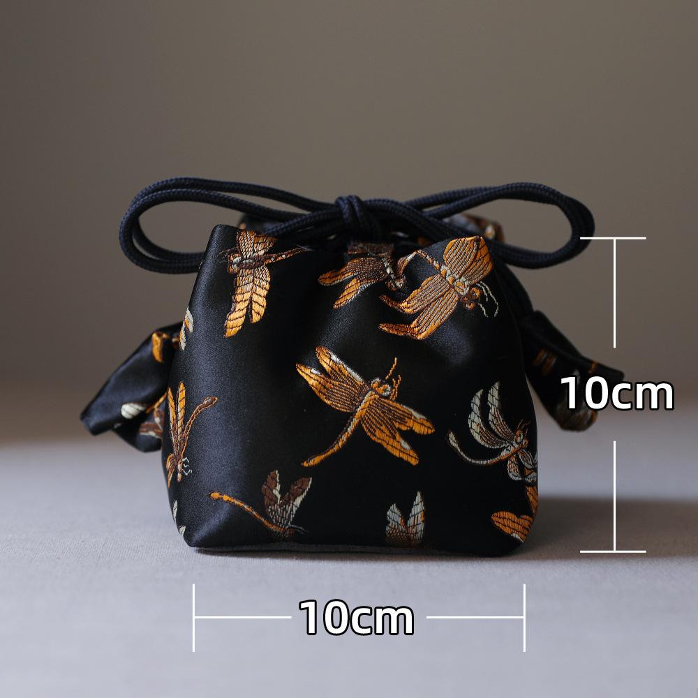 Travel Bag Storage Pouch Tea Set Teapot Cup Bag Japanese Style Multifunctional Portable Drawstring Tea Ceremony Accessories New