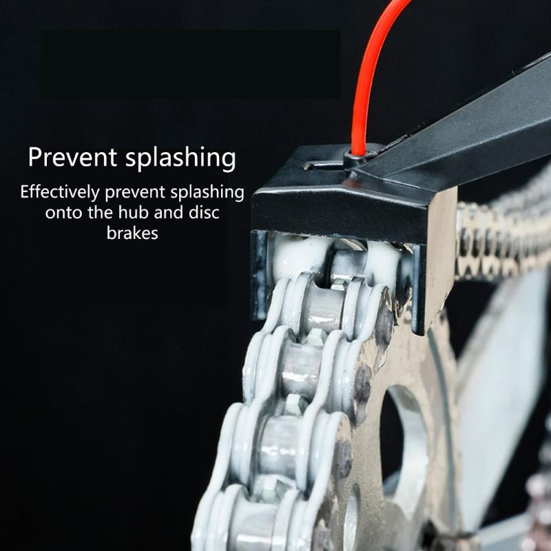 2 Sets Motorcycle Chain Lube Applicator Chain Cleaner Attachment Chain Oiler Applicator Motorbike Maintenance Clean Tool