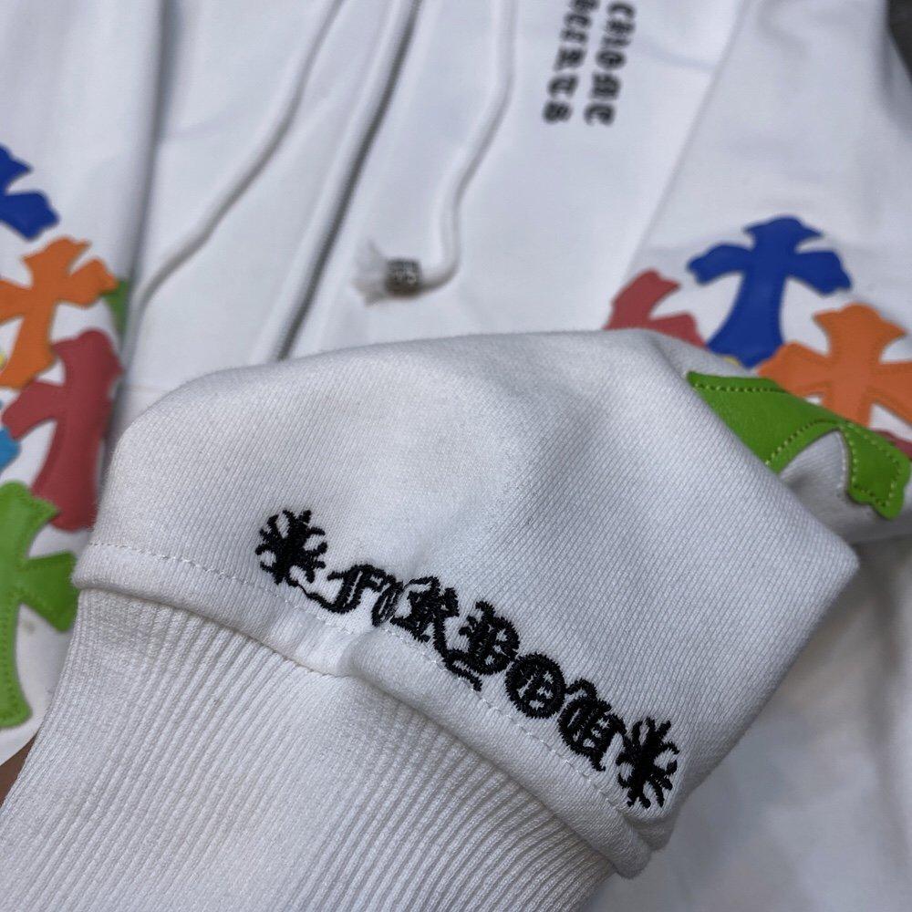 8149 CHROME HEARTS 2025 New Spring and Autumn Plus-size Thin Style Classic Style Logo Zipper Hooded Sweatshirt for Couples