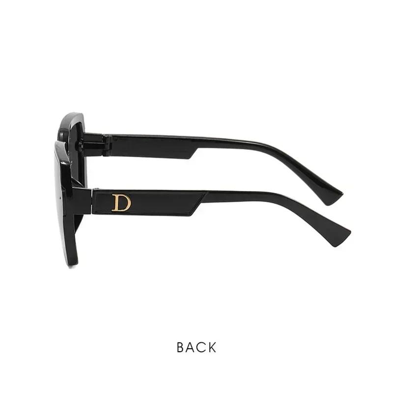 Polygonal Letter D Sunglasses Luxury Brand Design For Men Women Fashion Vintage Sun Glasses Driving Travel Eyewear
