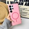 Translucent Matte PC Phone Case For Samsung Galaxy S26 S25 Ultra S24 S23 Ultra Magnetic For Magsafe Wireless Charge Shockproof Cover