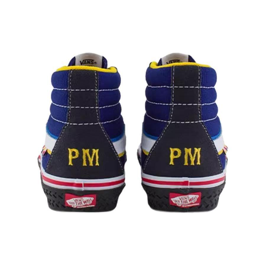 Vans PaDin Musa X  Sk8 Shock Absorbing Durable High-Top Skate Shoes Unisex Skate Shoes Blue VN0A5FCCCJE