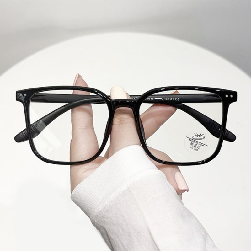 

Oversize Big Frame Round TR90 Glasses Prescription Spectacles Myopia -0.5 To -6.0 Hyperopia +0.5 to +6.0 1.56 myopia -1.50