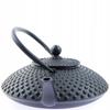 Cast Iron Kettle 1.25L Black Infuser With Strainer For Tea And Herbs