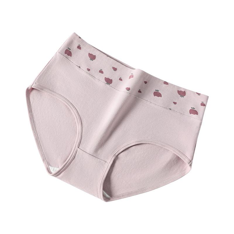 Underwear Women's Cotton Printed Large Size 7A Seamless Antibacterial Ladies Abdomen Cute Girl Triangle Student Underwear