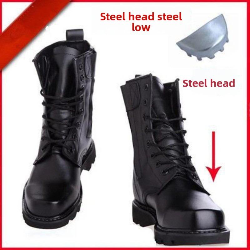 Botas de Segurança Masculinas Botas de Couro de Cano Alto Bota de Segurança para Trabalho com Biqueira de Aço Botas Quentes de Pelúcia para o Inverno para Homens Zapatos Seguridad Hombre