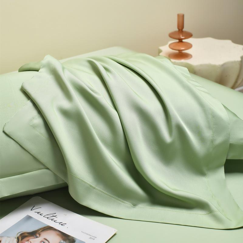 Class A 100 Tencel Pillowcases Ice Silk Cool Pillowcases 48X74 Silk Pillowcases