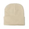 High Quality Solid Color Acrylic Wool Hat Outdoor Warm Cold Hat Monochrome Knitted Hat Pullover Hat for Men and Women