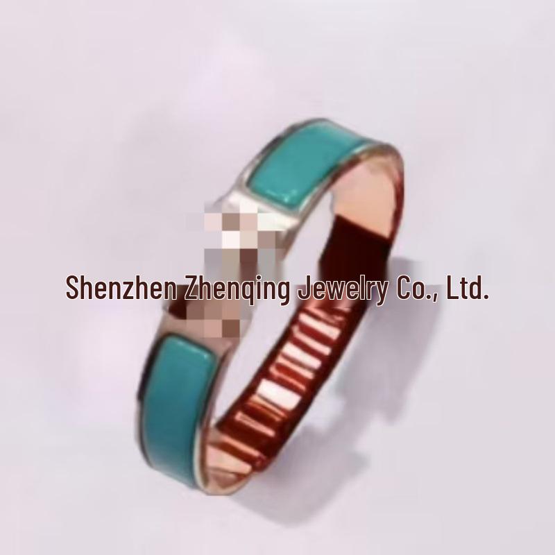 Náramek s písmenem H pozlacený 18k smaltovaný - Klasická móda, Více barev, Ideální pro páry