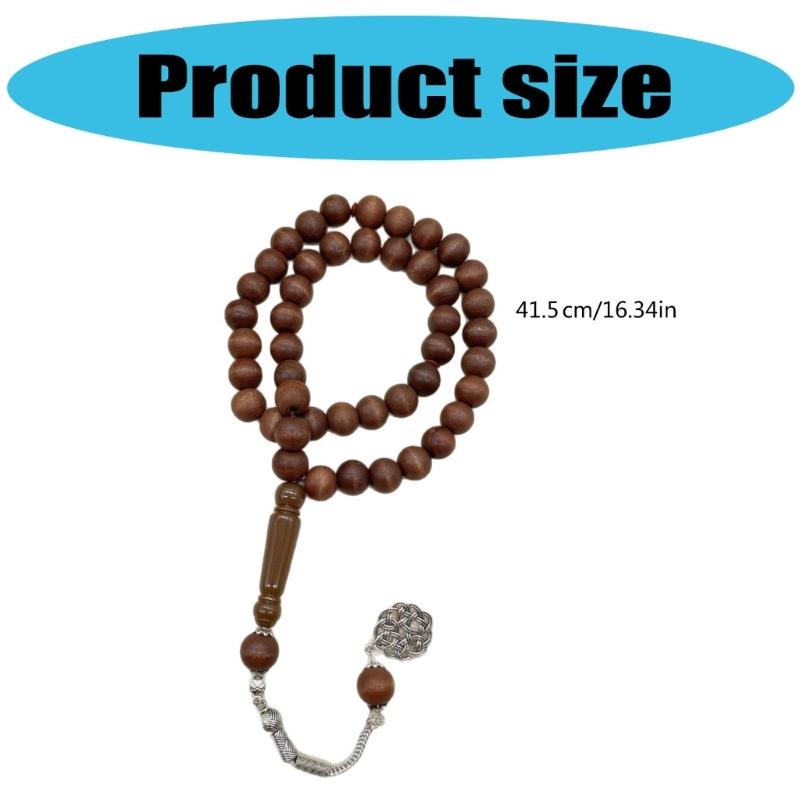 Classical Religious Bracelet Rosary Wood Beads with Fringe for Daily Wear or Gift for Spiritual Comfort Religious Gift