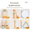 Set muzical de percuție pentru începători pentru copii: Xilofon și Set de Tobe Jucărie Educativă