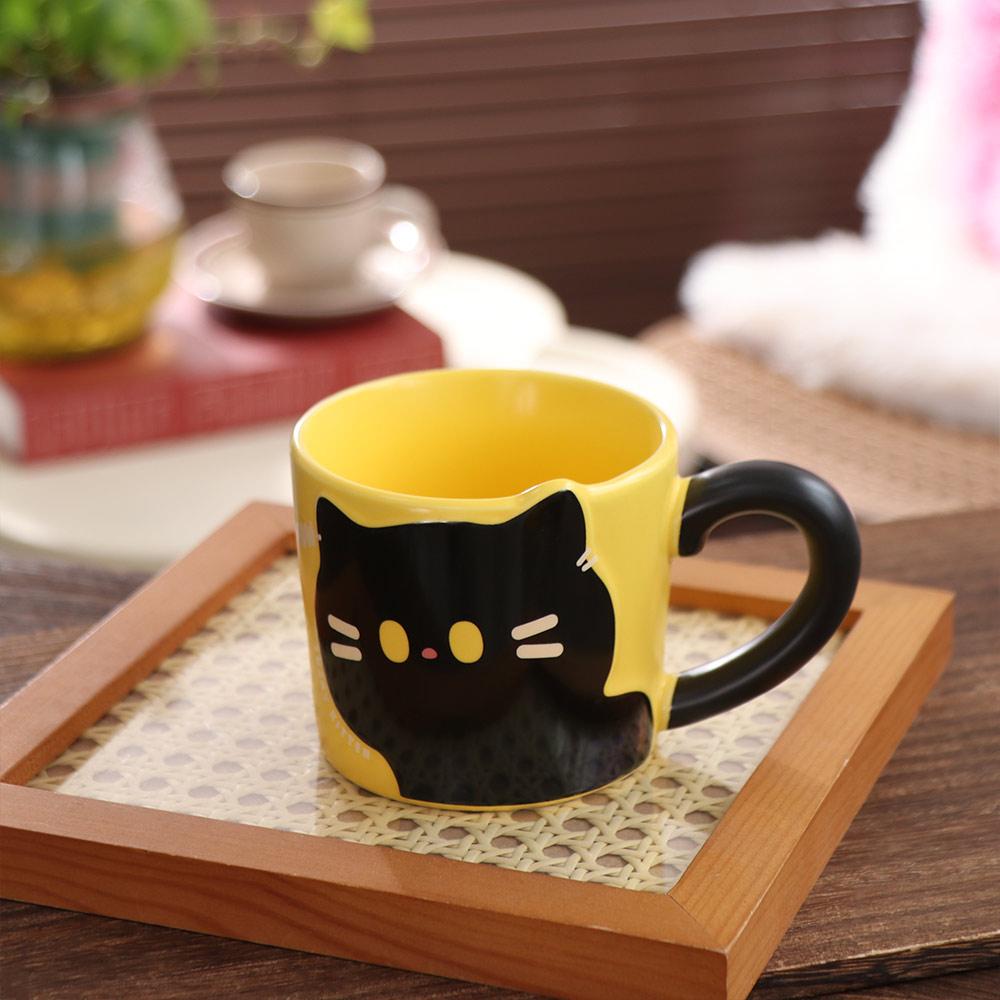 Cat Pattern Cat Coffee Cup Cute Design Milk Cup Creative Gift Drinking Cup Breakfast Use