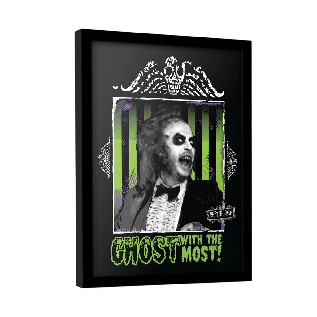 Beetlejuice Ghost With The Most Framed Poster