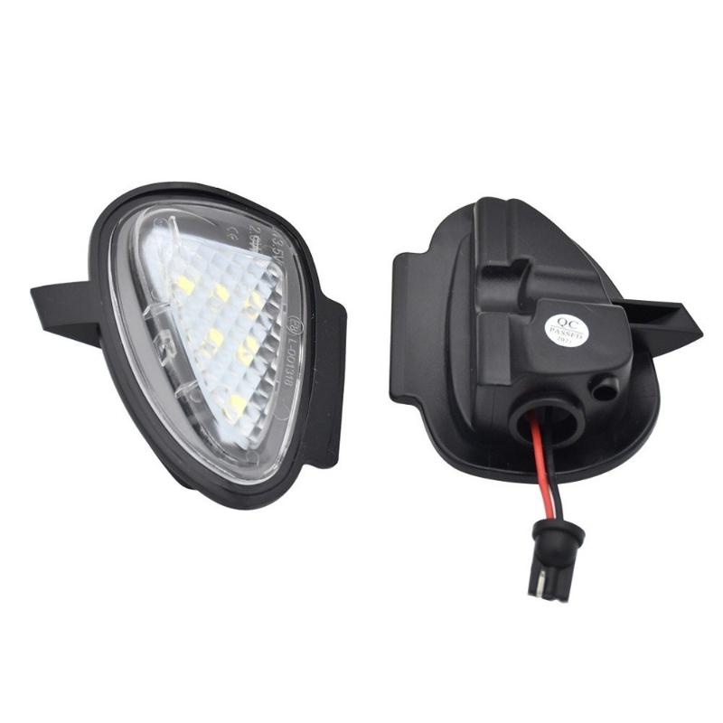 2pcs For Volkswagen VW Golf Gti MK6 6 MKVI Touran 2008-2014 White LED Under Side Mirror Puddle Light Floor Lamp Car accessories