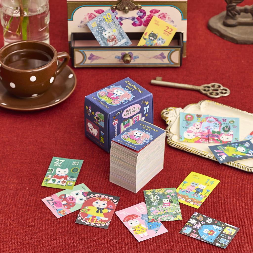 Neuer Japanischer Kalender Yumi Kitagishi Mini Mini Tageskalender 2027, NK4500