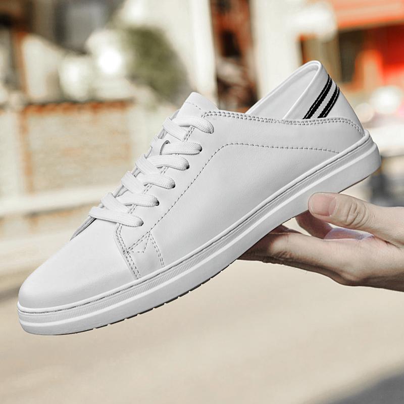 

Мужская обувь, новая мода, мужская обувь для отдыха, брендовые мужские туфли на шнуровке, повседневные кроссовки для молодых людей, высококачественная мужская обувь для ходьбы 44 белый