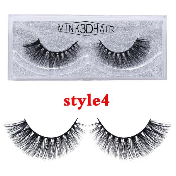 8/20 párov 15-20 mm prírodné 3D umelé mihalnice Makeup Kit Mink Lashes Predlžovanie norkových mihalníc