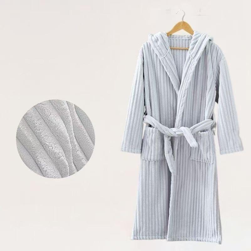 

Большой велюровый халат Полотенца Коралловый велюр Банные полотенца Носимые Быстросохнущие Пляжные Спа-халаты one size серый