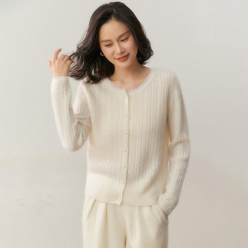 Qinghe 100% Pure Cashmere Women's Sweater - Ultra Soft Luxury Winter Pullover