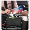 PU Leather Car Console Right Seat Gap Catcher Crevice Organizer Box Cup Holder