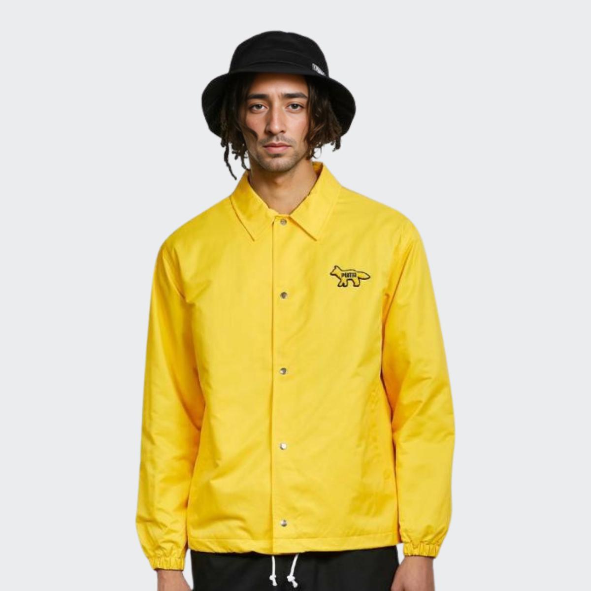 Тренерская куртка Puma x Maison Kitsune с вышивкой мультяшного логотипа — фото 3