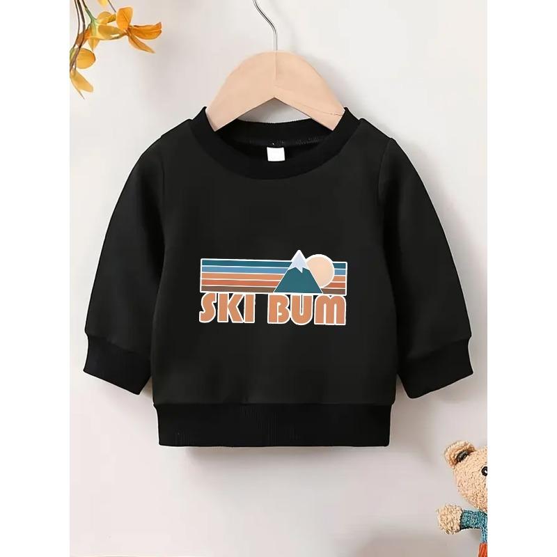 Cute Print Pattern 0-3 Years Old Baby Girl Comfortable Spring Thin Round Neck Sweatshirt Suitable for Outdoor Wear