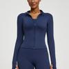 Womens Lightweight Yoga Jacket Breathable Fitness Top Long Sleeve Stretch Workout Outerwear