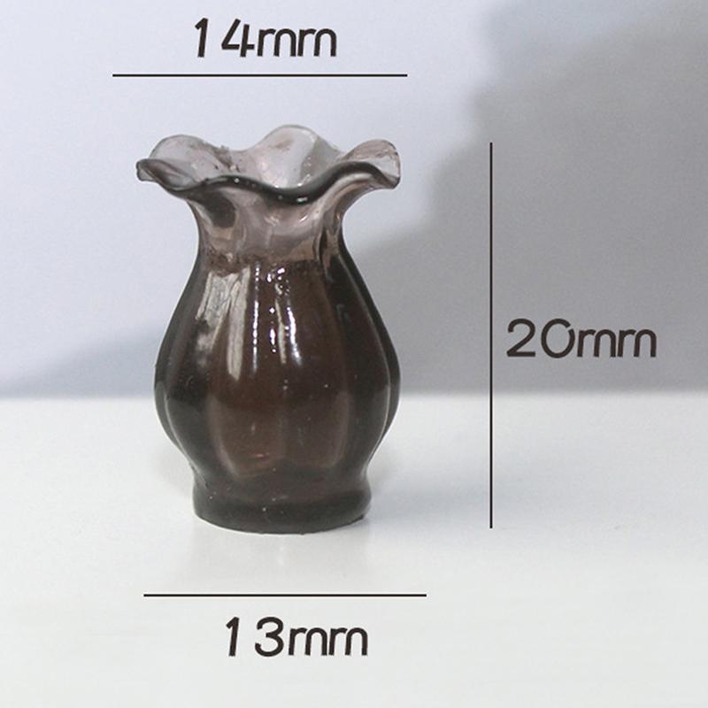Dollhouse Miniatures 1:12 Mini Ceramic Pot Diy Ceramic Ornament Decora Vase